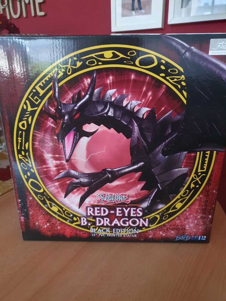 Eyes Black Edition Pvc Statue First4figures Yugioh! Red Eyes Yu Gi Oh! Dragon B.dragon B. Ed Colour  vinyl figure collectible [Barcode 5060316625392] - Main Image 4