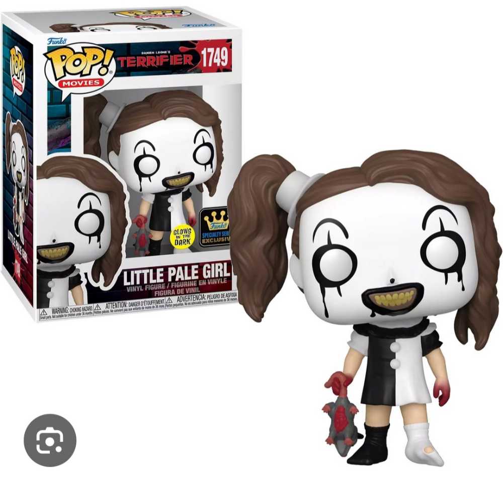 Funko Pop Terrifier Little Pale Girl Glow 1749  vinyl figure collectible [Barcode 32743533] - Main Image 4