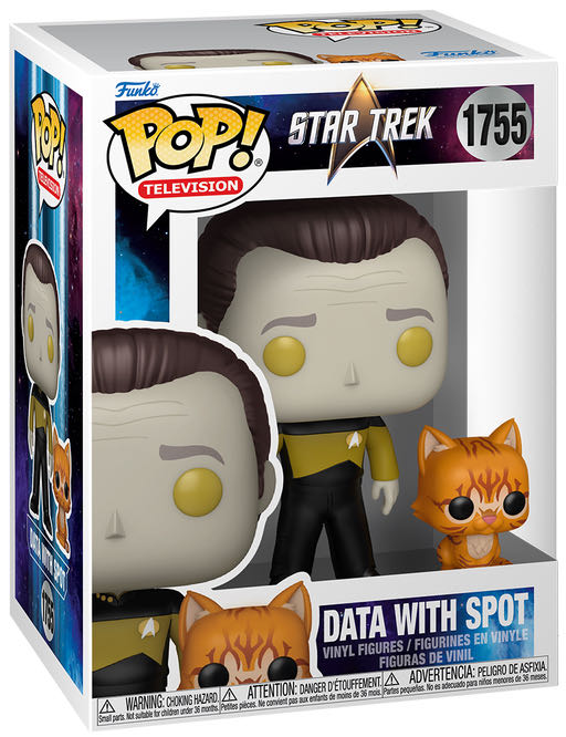 1755-Data with Spot - Star Trek vinyl figure collectible [Barcode 889698862509] - Main Image 2