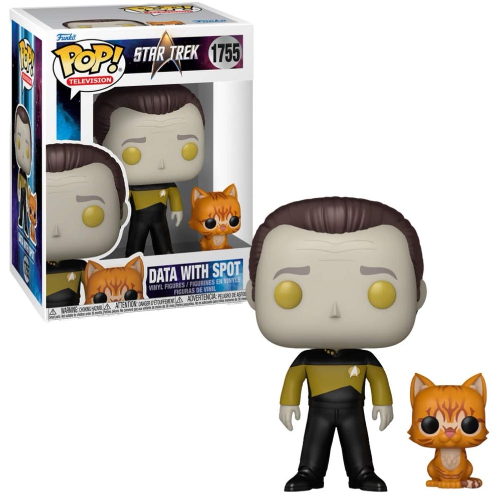 1755-Data with Spot - Star Trek vinyl figure collectible [Barcode 889698862509] - Main Image 3