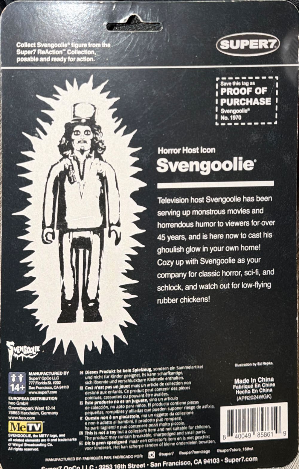 Svengoolie  vinyl figure collectible [Barcode 840049858619] - Main Image 2