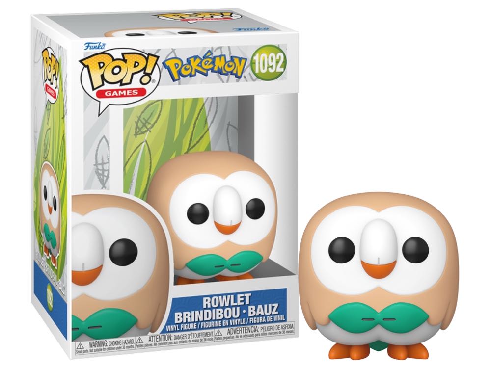 Rowlet - Pokémon vinyl figure collectible [Barcode 889698863674] - Main Image 2