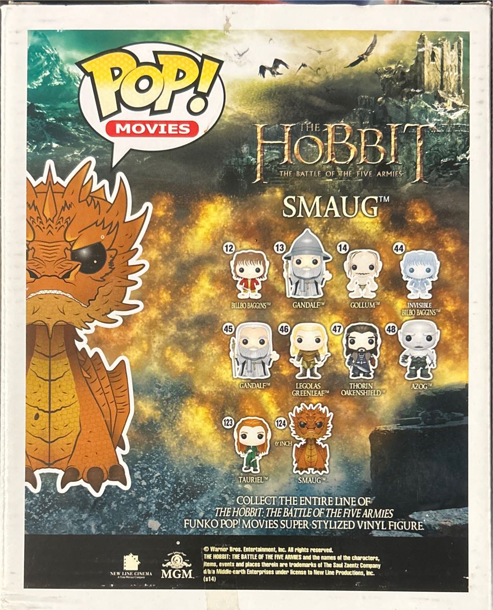 Smaug - The Hobbit vinyl figure collectible [Barcode 830395034362] - Main Image 2