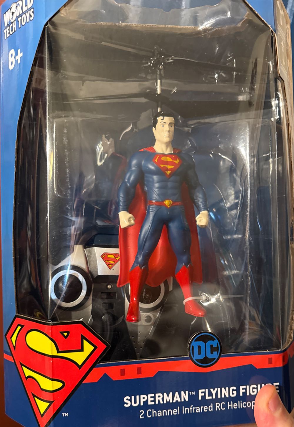 World Tech Superman 2ch Ir Flying Helicopter 2 Channel Infrared  vinyl figure collectible [Barcode 813023012161] - Main Image 2