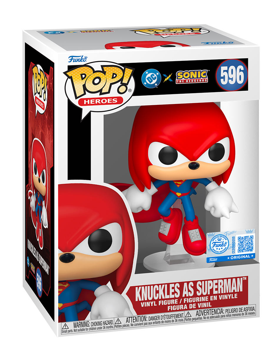 Knuckles As Superman - DC Comics vinyl figure collectible [Barcode 889698889087] - Main Image 2