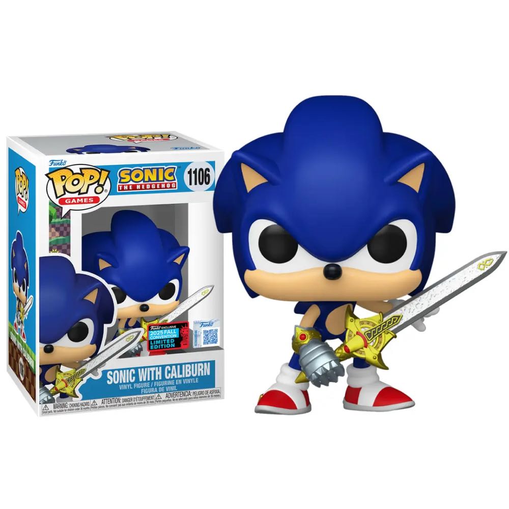 Sonic With Caliburn - Sonic the Hedgehog vinyl figure collectible [Barcode 889698881302] - Main Image 3