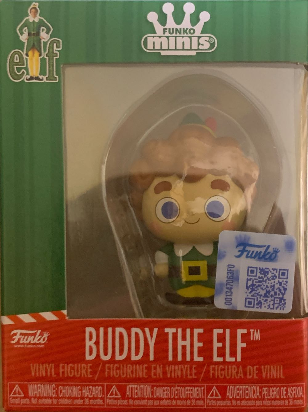 Buddy The Elf (FUNKOminis) - Elf vinyl figure collectible [Barcode 889698872164] - Main Image 2