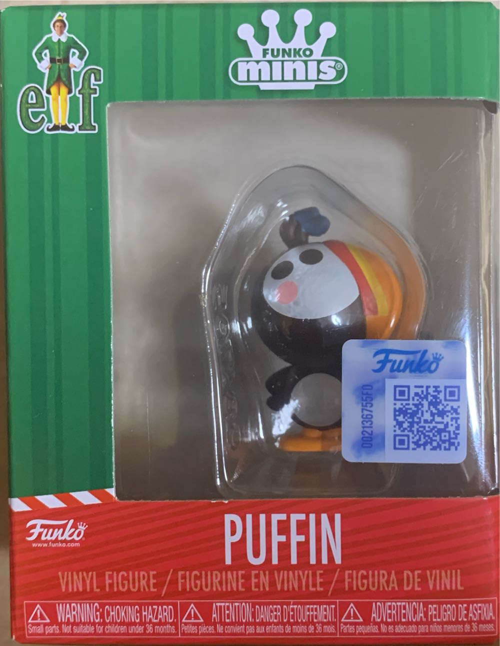 Puffin (FUNKOminis) - Elf vinyl figure collectible [Barcode 889698872164] - Main Image 2