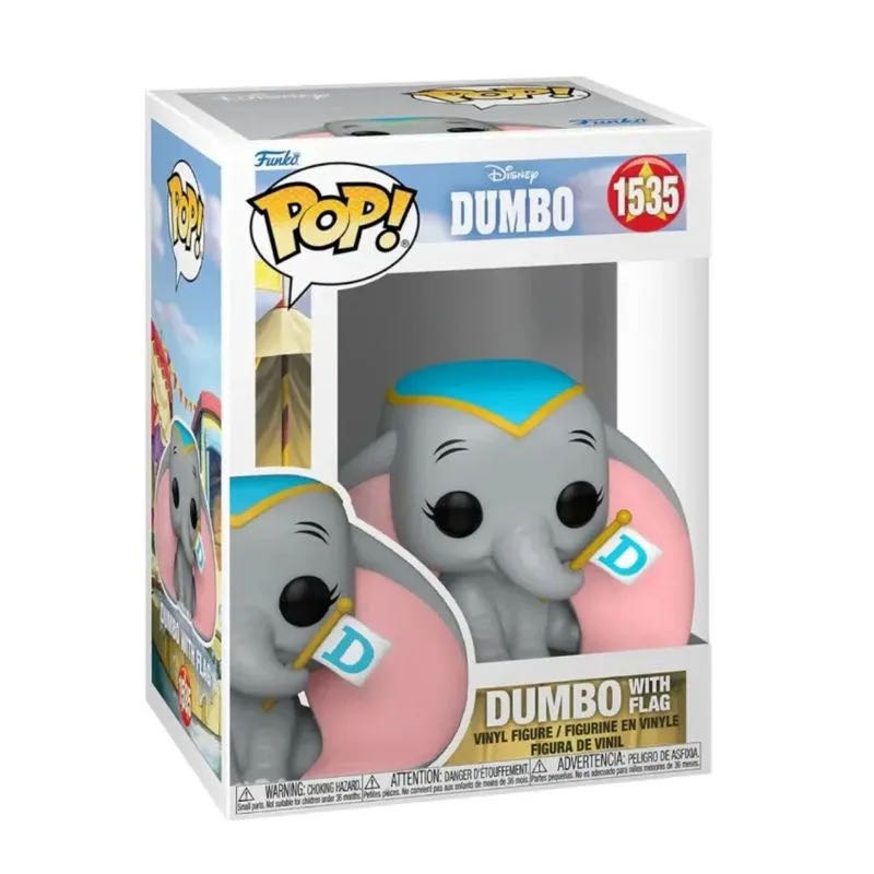 Dumbo with flag - #1535 - Disney vinyl figure collectible - Main Image 2