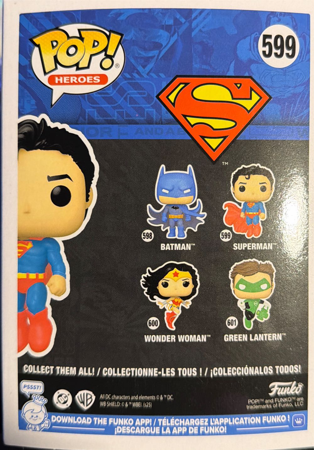 Superman Funko Pop #599  vinyl figure collectible [Barcode 889698863704] - Main Image 4