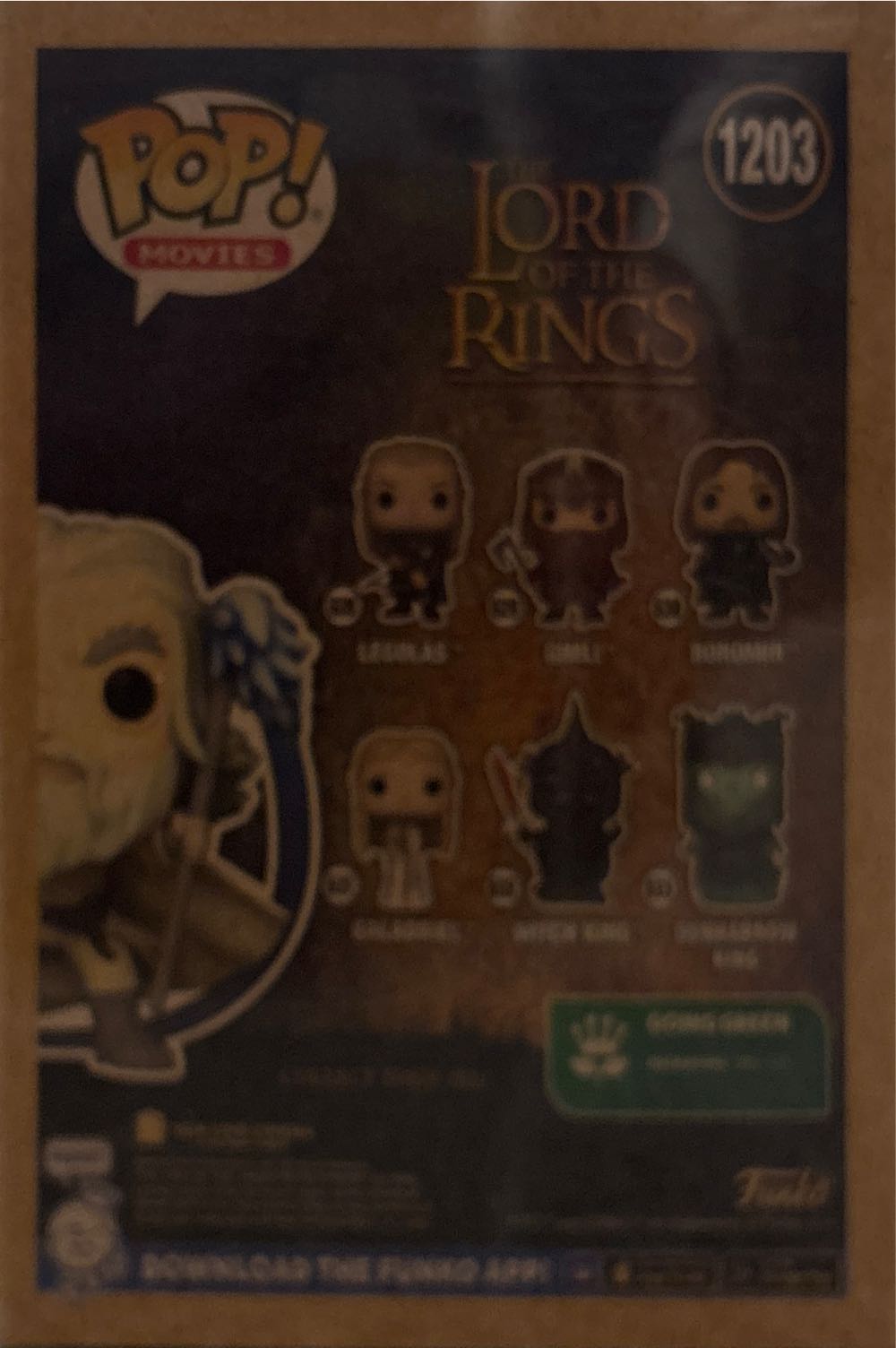Funko POP! Movies Lord of The Rings Gandalf The White Special Edition Funko Exclusive (GLOWIN The Dark) #1203 - The Lord of the Rings vinyl figure collectible [Barcode 889698623391] - Main Image 2