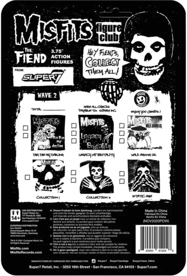 Super7 Misfits Collection 2 The Fiend Clear - Misfits vinyl figure collectible [Barcode 840049812048] - Main Image 2