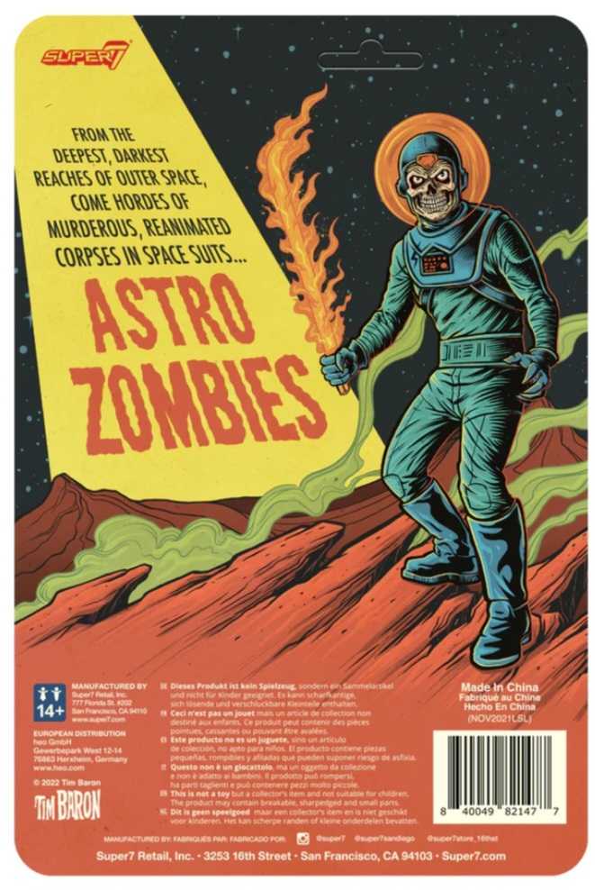 Super7 Astro Zombies Teal/Blue - Misfits vinyl figure collectible [Barcode 840049821477] - Main Image 2