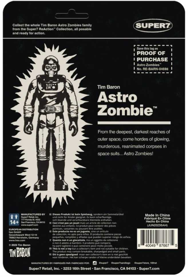 Super7 Astro Zombies Glow  - Misfits vinyl figure collectible [Barcode 840049846982] - Main Image 2