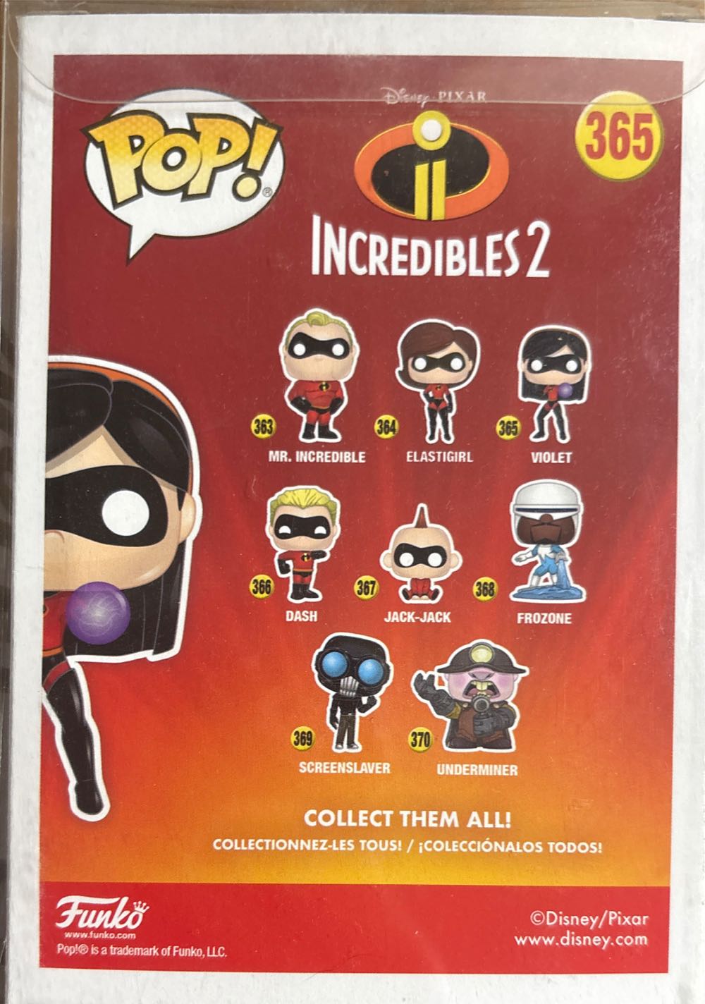 Invisible Violet - Disney vinyl figure collectible [Barcode 889698292016] - Main Image 3