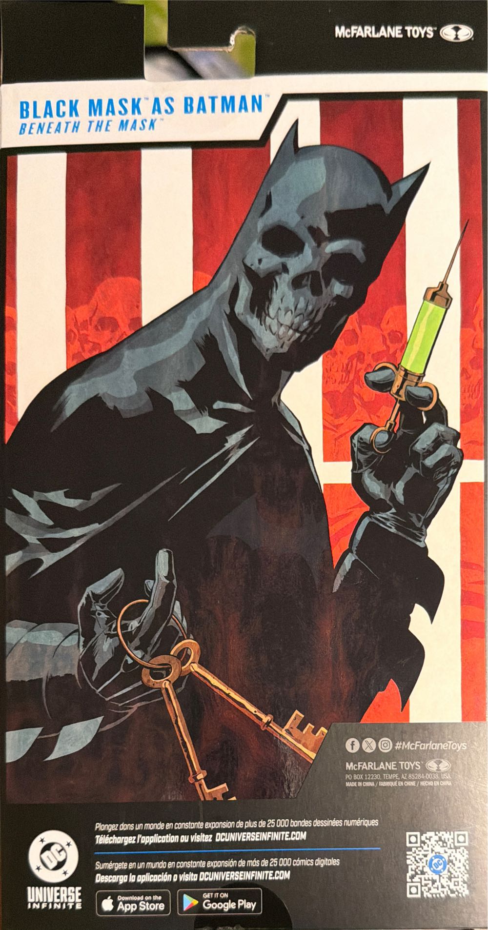 Mcfarlane Toys-dc Multiverse Black Mask As Batman Beneath The Mask 7in Action Figure  vinyl figure collectible [Barcode 787926174328] - Main Image 3