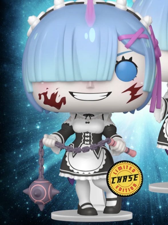 Funko Pop! Animation: Re: Zero Rem 1 6 Odds For Rare Chase Variant Collectable Vinyl Figure Gift Idea Official Merchandise Toys For Kids & Adults Anime Fans  vinyl figure collectible [Barcode 889698865135] - Main Image 2