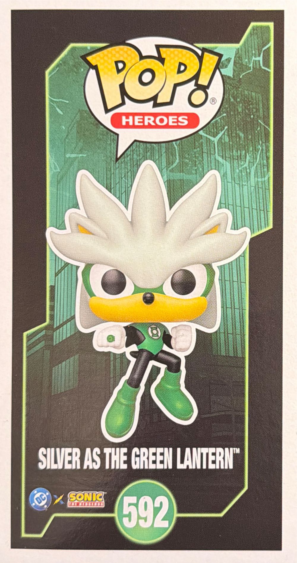 Funko Pop! Heroes: Justice League & Sonic Silver As The Green Lantern Sonic Dc Comics Collectable Vinyl Figure Gift Idea - DC Comics vinyl figure collectible [Barcode 889698889049] - Main Image 2