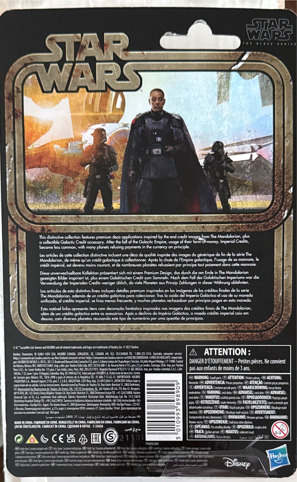 Moff Gideon Star Wars The Black Series Credit Collection Moff Gideon Toy 15-cm-scale The Mandalorian  vinyl figure collectible [Barcode 5010993898909] - Main Image 3