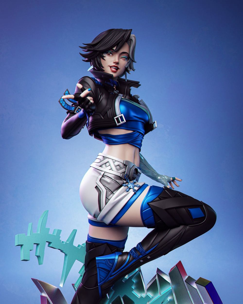 Luna Snow - Marvel Universe vinyl figure collectible [Barcode 889698881708] - Main Image 3