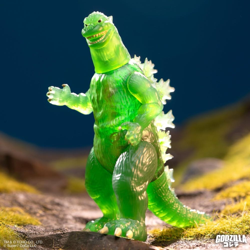 Godzilla ( Super 7 / ReAction Figures / 1954 / Green Flare ) - Godzilla vinyl figure collectible [Barcode 840418813959] - Main Image 4
