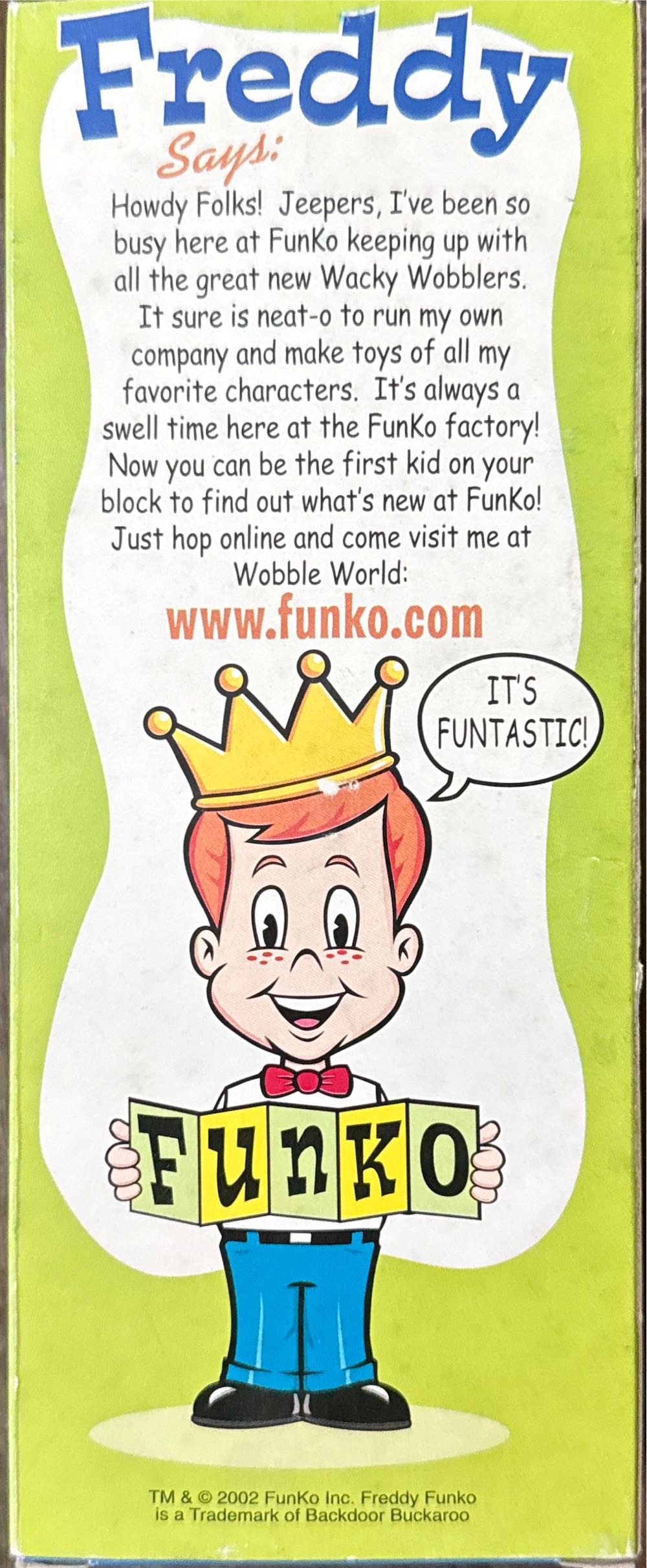 Wacky Wobbler Freddy Funko Comic Con 2005  vinyl figure collectible - Main Image 2