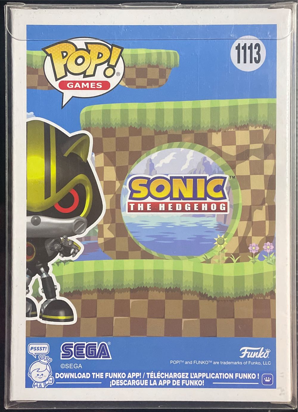 Funko Pop! Sonic The Hedgehog – Metal Sonic 3.0 # Le 5000 Gamestop Exclusive Hard Case Pop Games  vinyl figure collectible [Barcode 889698881005] - Main Image 3