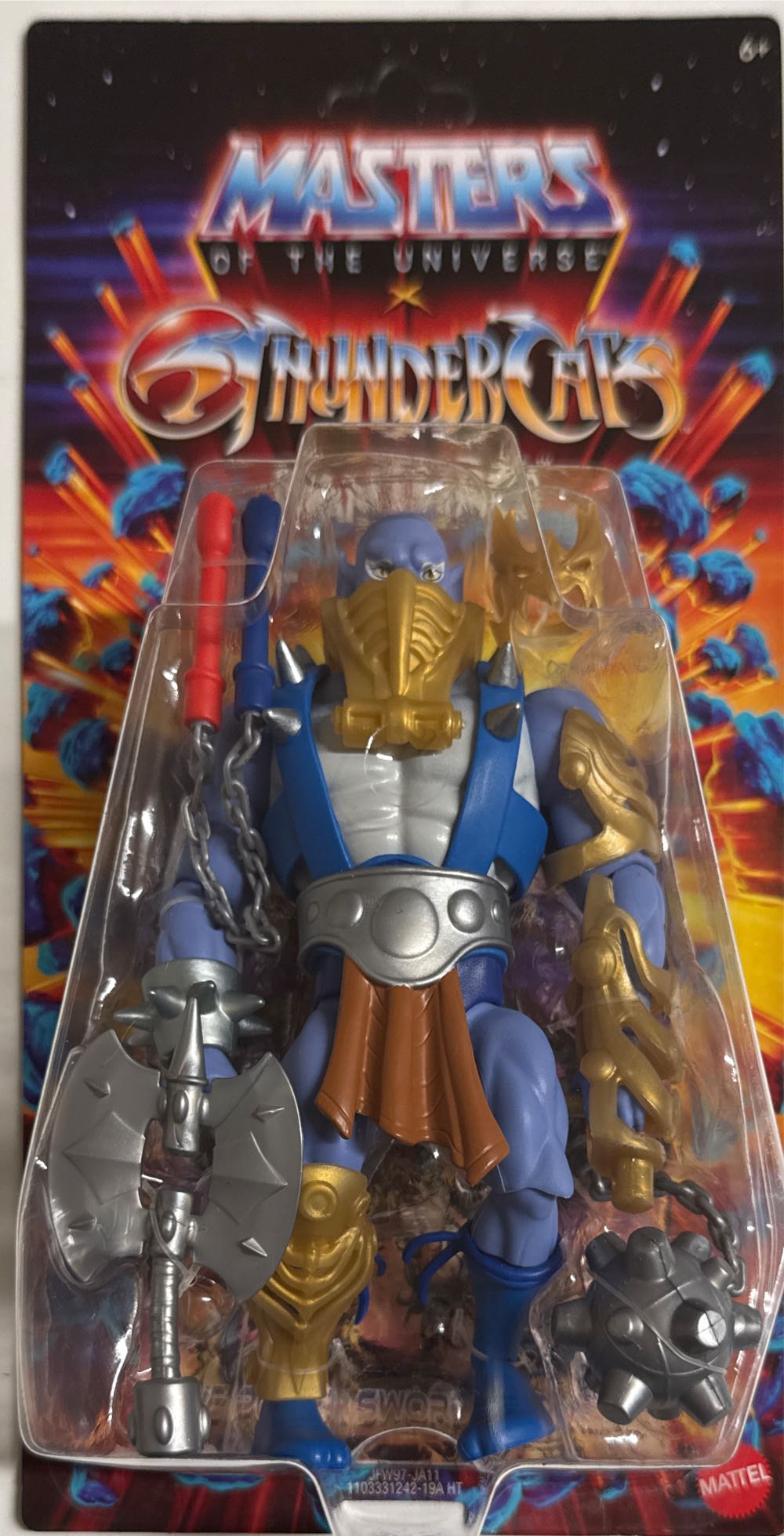 Masters Of The Universe Origins & Thundercats 5.5 Inch Posable Action Figure Panthro 1980s Crossover Toy Removable Armor Mace & Axe & Mini-comic  vinyl figure collectible [Barcode 194735307524] - Main Image 2