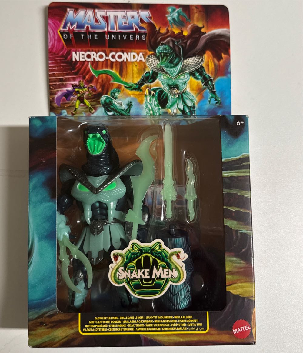 Masters Of The Universe Motu Origins Necro-conda Deluxe Snake Men Soldier Glows In The Dark - Masters of the Universe vinyl figure collectible [Barcode 194735230105] - Main Image 2