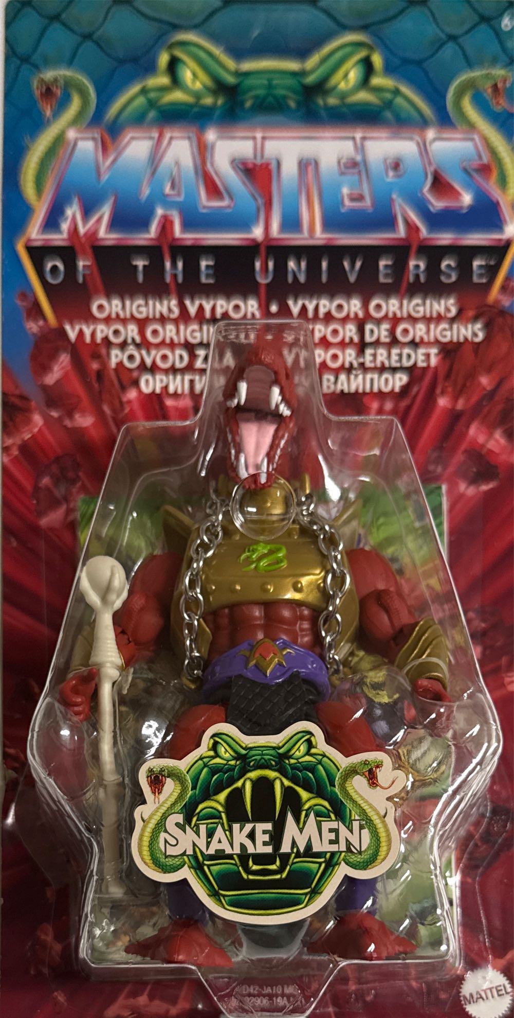 Masters Of The Universe Origins Action Figure Vypor Collectible 5.5 Inch Motu Villain Snake Men Toy With 16 Posable Joints & Accessories  vinyl figure collectible [Barcode 194735244171] - Main Image 2