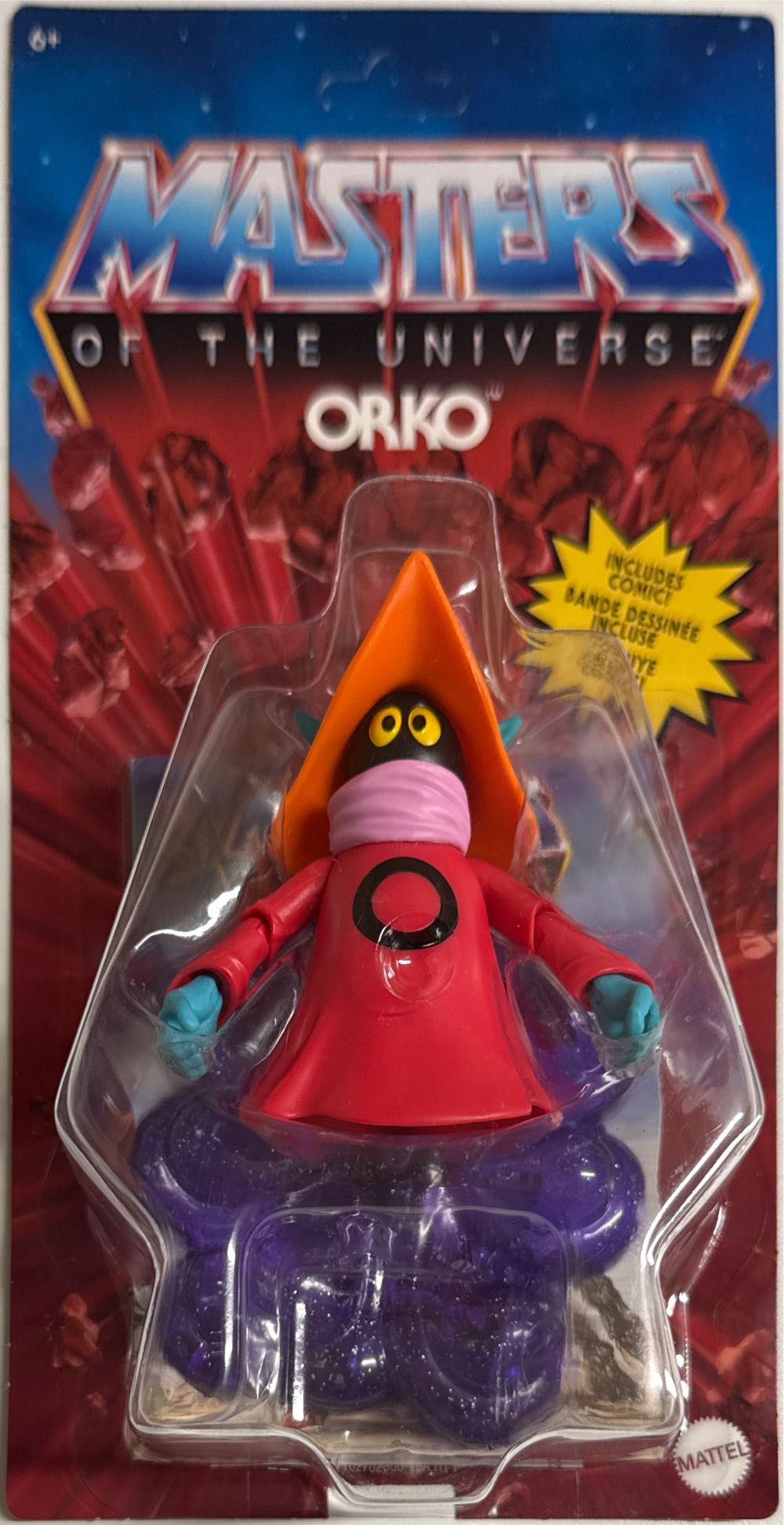Masters Of The Universe Mattel Masters Of The Universe Origins Action Figure Orko Collectible Toy With Clear Stand & Base Accessories 5.5-inch With 7 Posable Joints  vinyl figure collectible [Barcode 194735244348] - Main Image 2