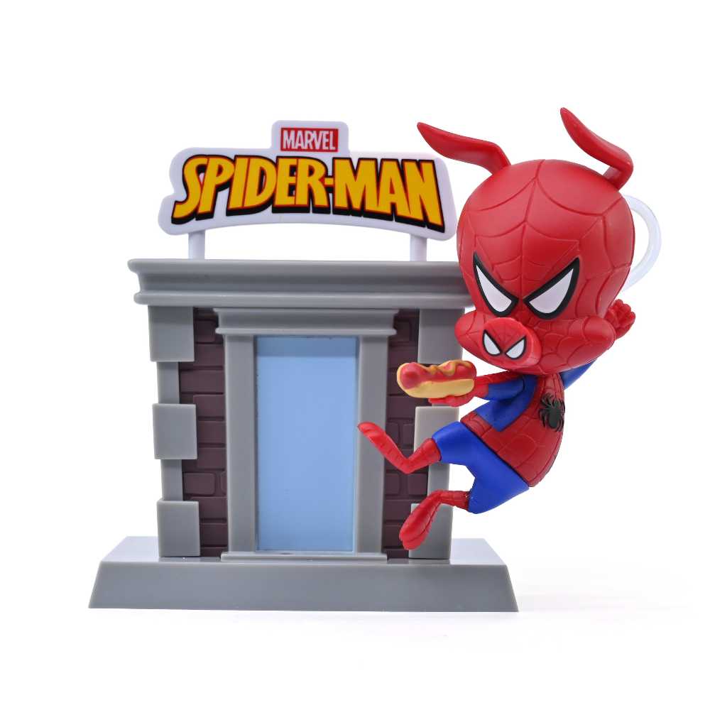 YuMe Spider-Man Tower Series Hero Box - SPIDER - HAM  - Marvel Universe vinyl figure collectible [Barcode 843309157774] - Main Image 2