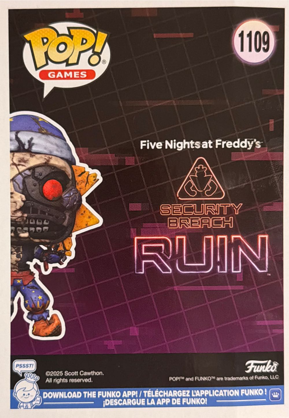 FNAF -1109- Eclipse (Glow In The Dark) - Five Nights at Freddy’s vinyl figure collectible [Barcode 889698883023] - Main Image 2