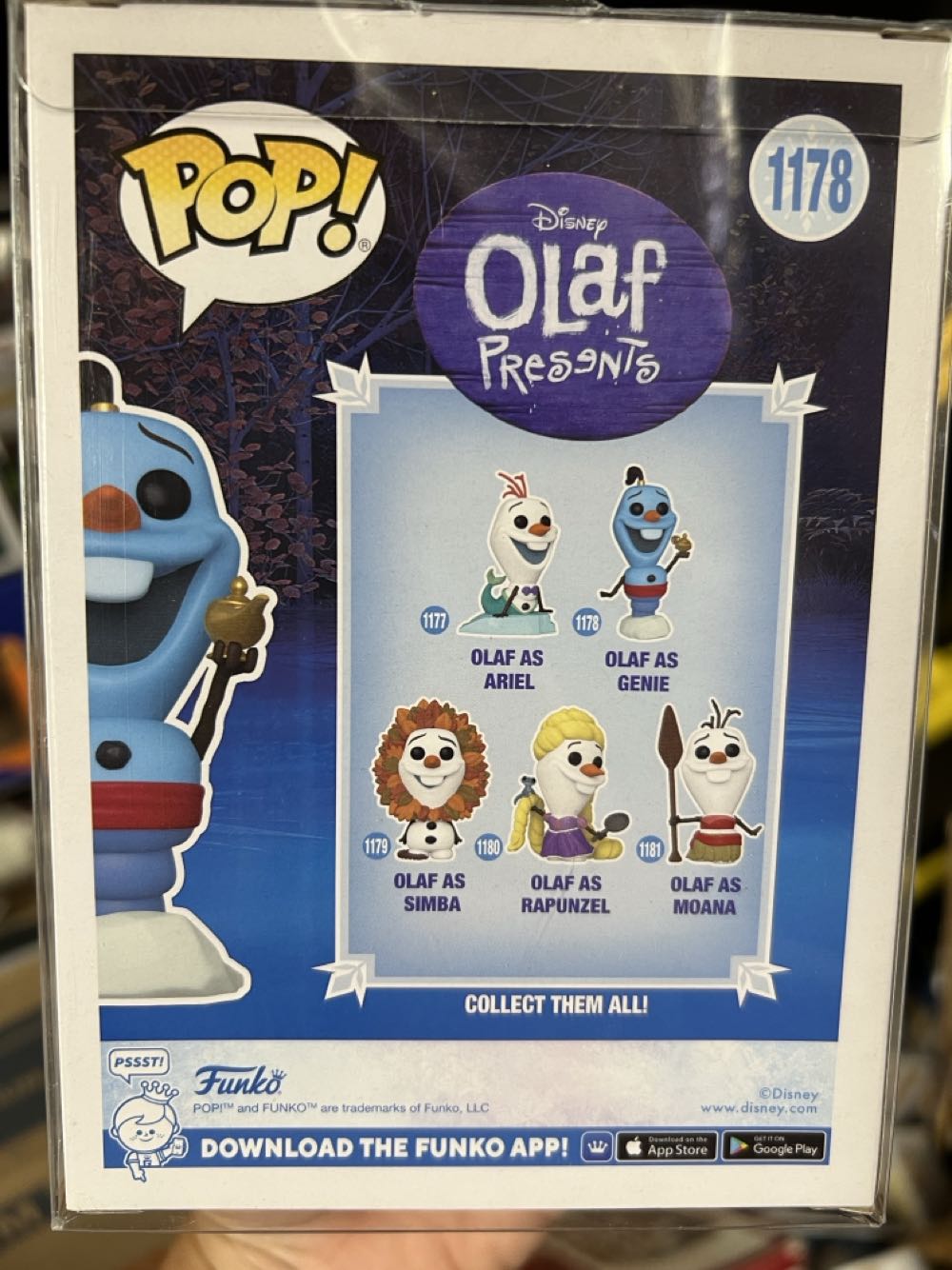Olaf as Genie - Disney vinyl figure collectible [Barcode 889698618229] - Main Image 2