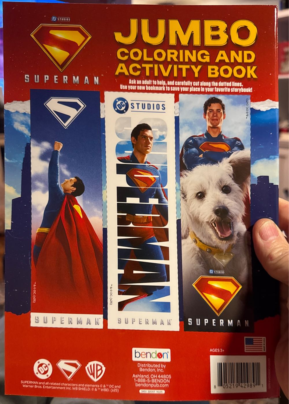 Dc Superman Jumbo Coloring Book Dc  vinyl figure collectible [Barcode 805219429891] - Main Image 2