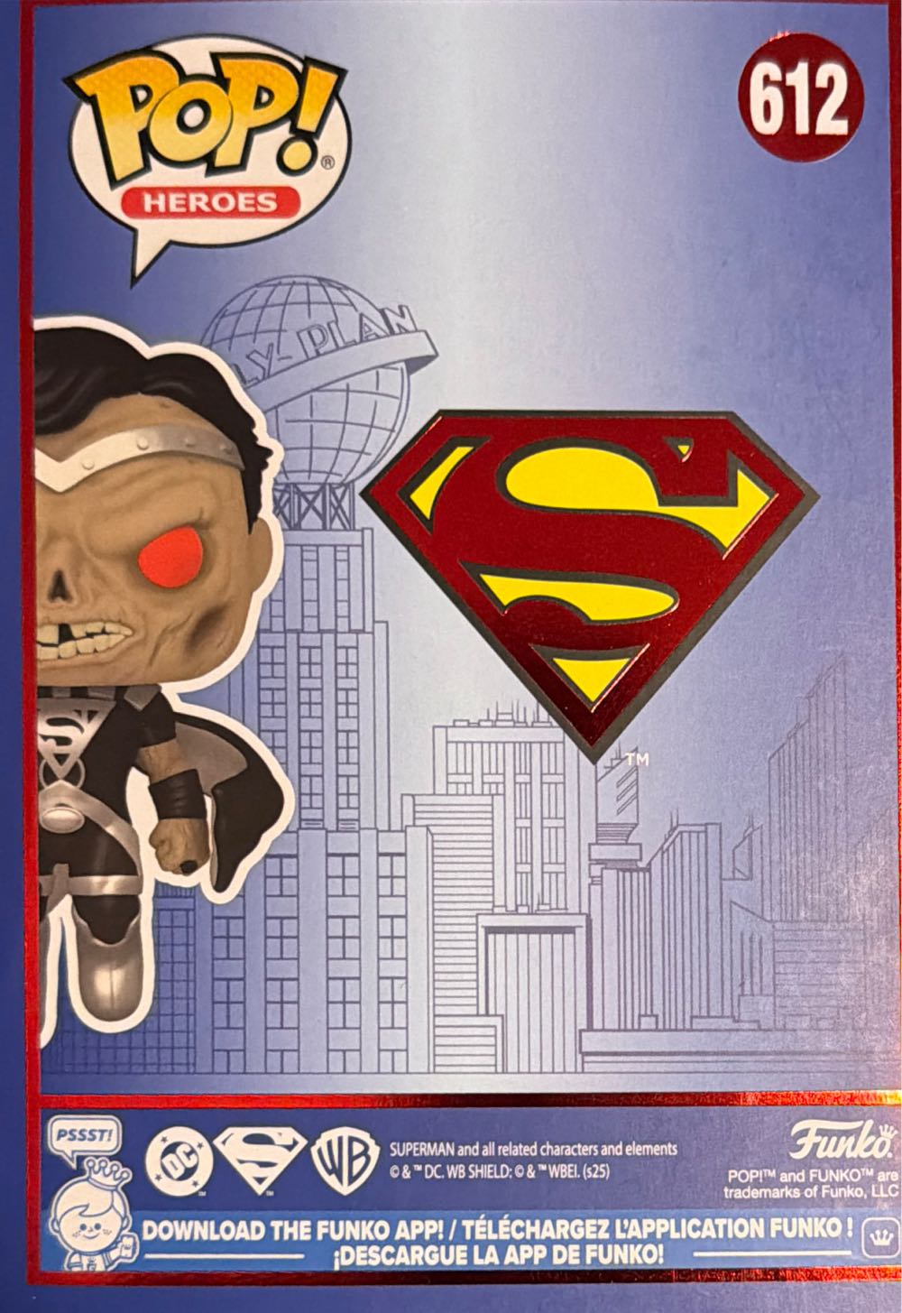 Superman Blackest Night Funko Pop  vinyl figure collectible [Barcode 889698889551] - Main Image 4