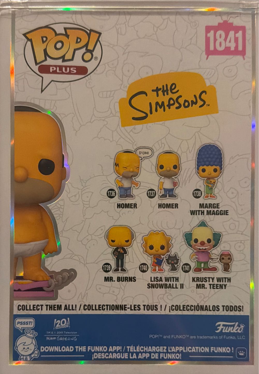 Simpsons 1841 - Homer On Scale - The Simpsons vinyl figure collectible [Barcode 889698880817] - Main Image 2