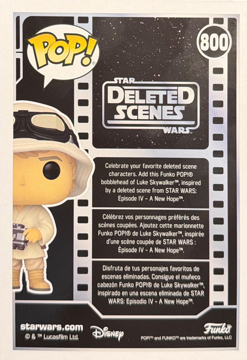 Funko Pop! Luke Skywalker Binoculars Deleted Scenes - Star Wars vinyl figure collectible [Barcode 889698851954] - Main Image 3