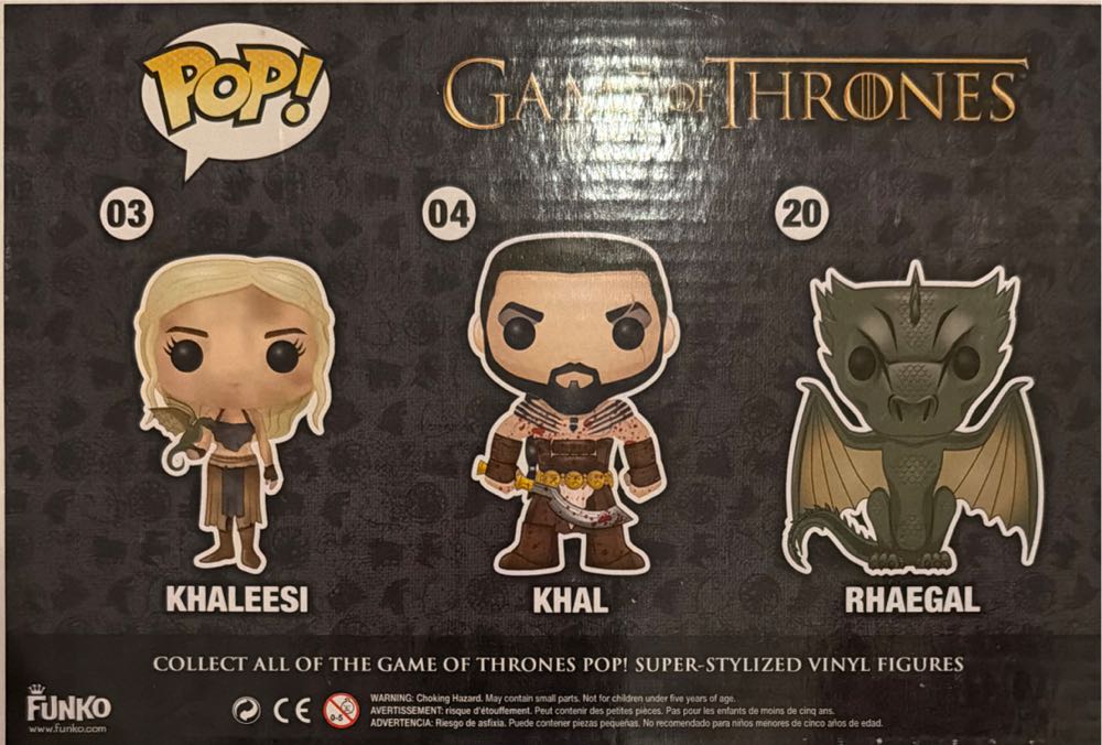 Khal, Khaleesi, & Rhaegal - Games of Thrones vinyl figure collectible - Main Image 2