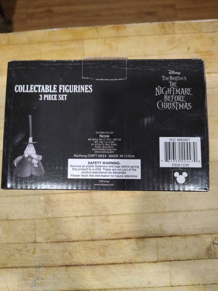 Skellington 3” Set Disney Nightmare Before Christmas Jack Skellington Sally Oogie Boogie Sally 3 Collectible 3” Nib Piece New Figurine Disney’s Figurines The Tim  vinyl figure collectible [Barcode 761359204470] - Main Image 2