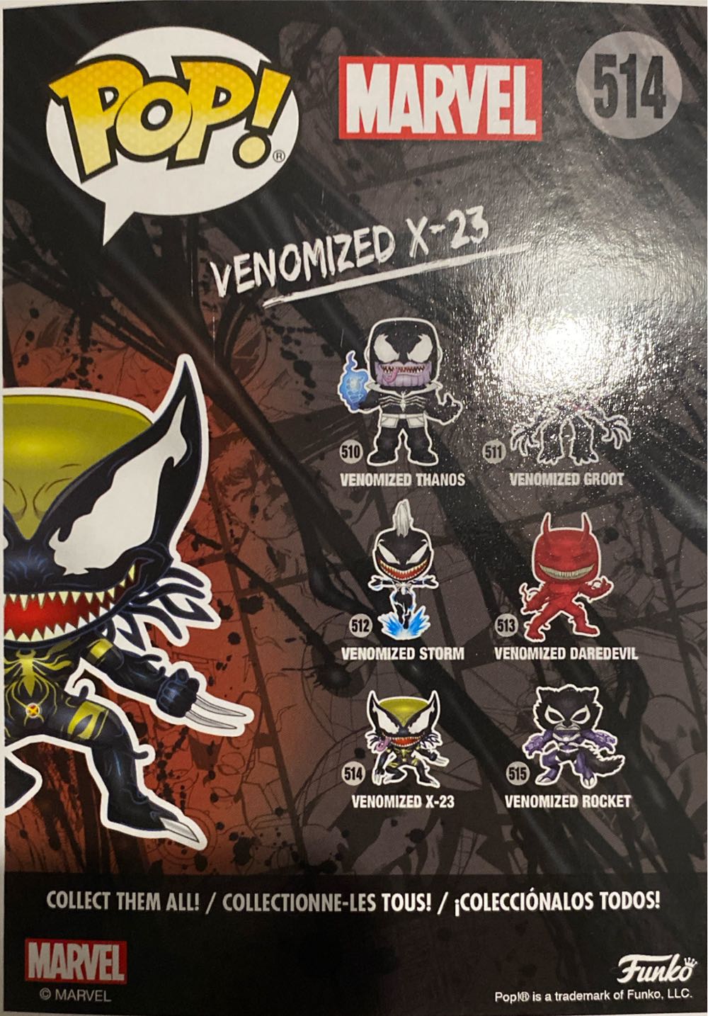Venomized X-23 - Marvel Universe vinyl figure collectible [Barcode 0889698407090] - Main Image 4