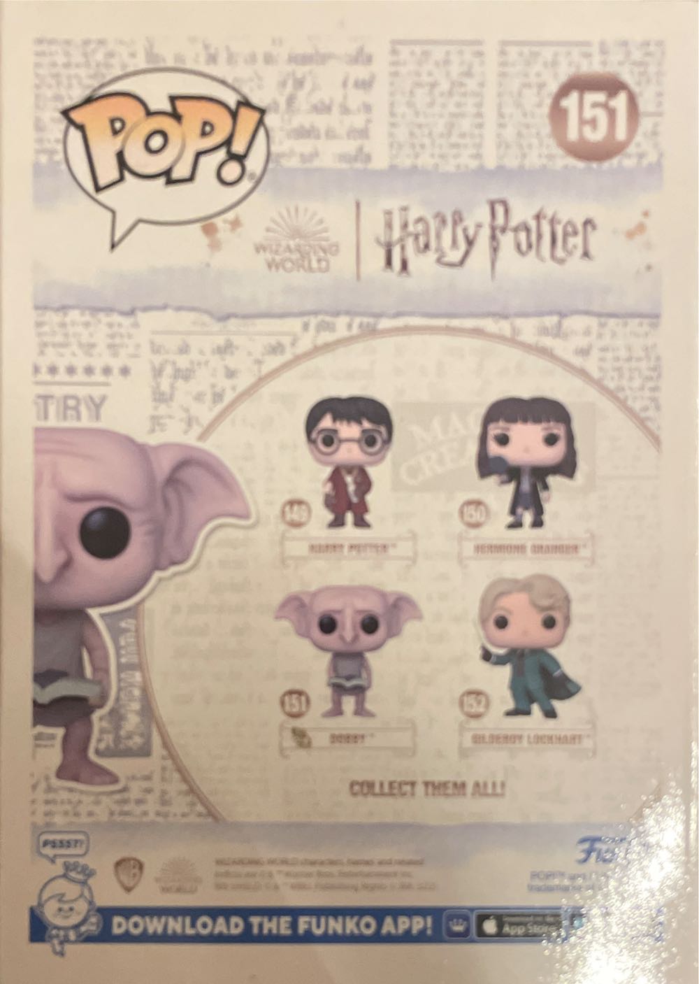 Dobby - Harry Potter vinyl figure collectible [Barcode 889698656504] - Main Image 3