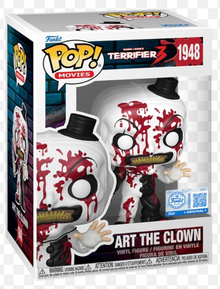 Funko Terrifier 3 Art The Clown Black Light Chase  vinyl figure collectible [Barcode 889698916905] - Main Image 4