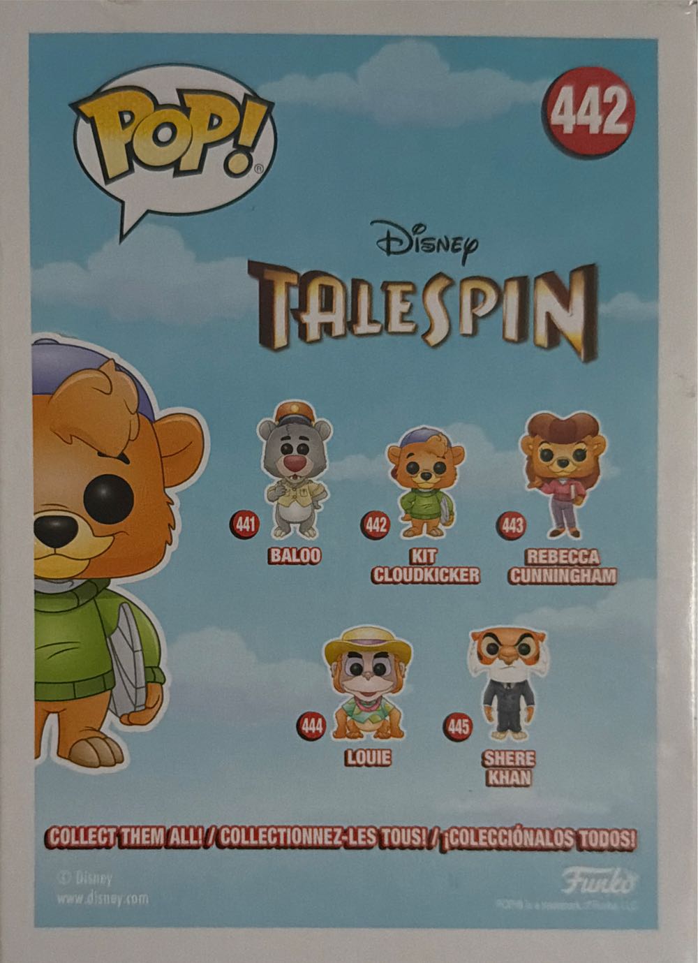 Talespin -442- Kit Cloudkicker  vinyl figure collectible [Barcode 461018850528] - Main Image 2