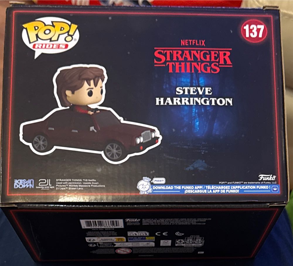Steve Harrington Funko Pop! Rides: Stranger Things Steve Harrington Collectable Vinyl Figure Gift Idea Official Merchandise Toys For Kids & Adults Tv Fans Model Figure For Collectors And Display  vinyl figure collectible [Barcode 889698866194] - Main Image 2