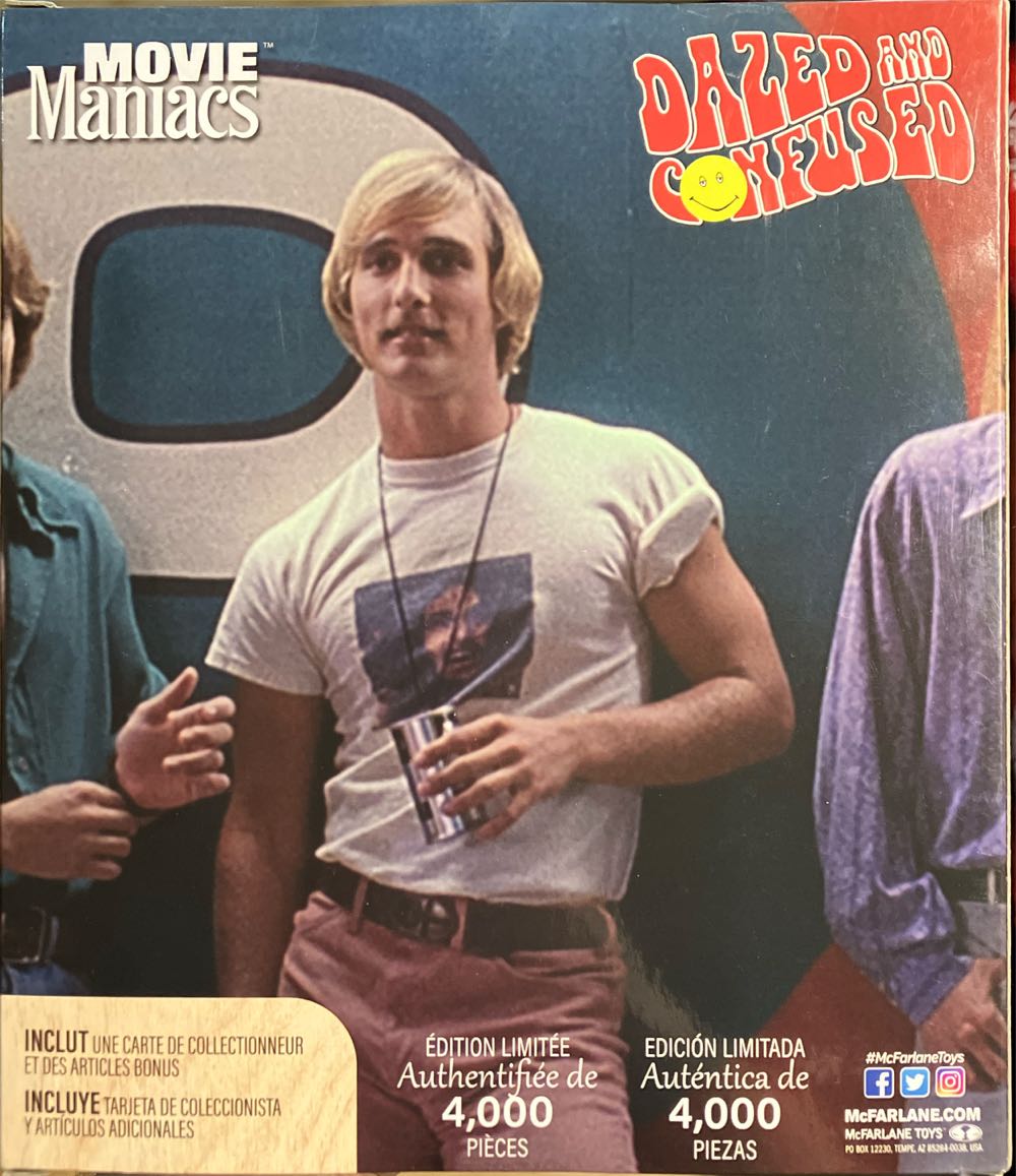 Mcfarlane Movie Maniacs David Wooderson Dazed And Confused 6in Posed Dazed Confused 6 Inch  vinyl figure collectible [Barcode 787926140170] - Main Image 2