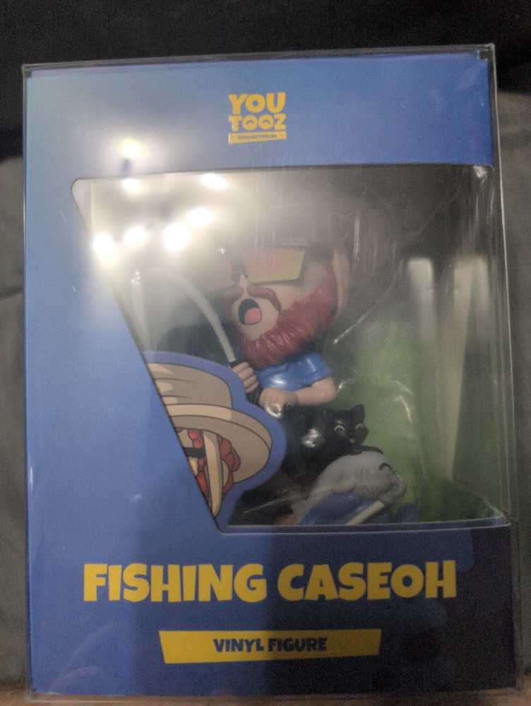 Assorted Mini Funko Pop Style Vinyl Figures in Blue Display Case