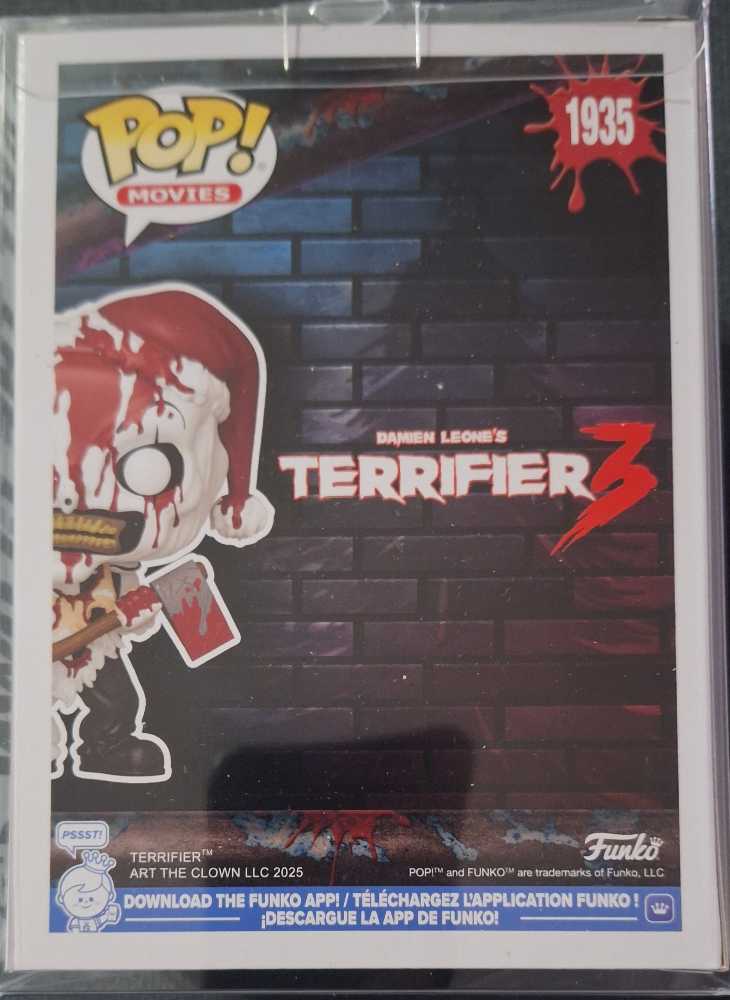 Funko Pop Terrifier 3 Art The Clown With Axe Hot Topic Exclusive   vinyl figure collectible [Barcode 34538636] - Main Image 2