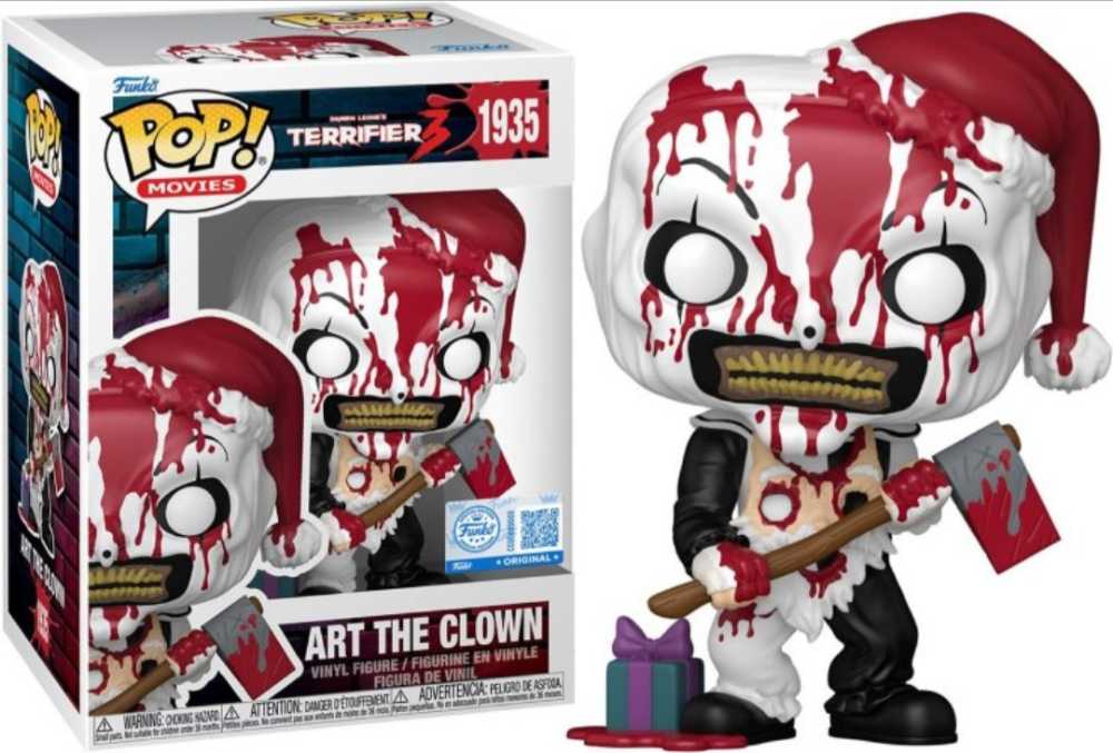 Funko Pop Terrifier 3 Art The Clown With Axe Hot Topic Exclusive   vinyl figure collectible [Barcode 34538636] - Main Image 4