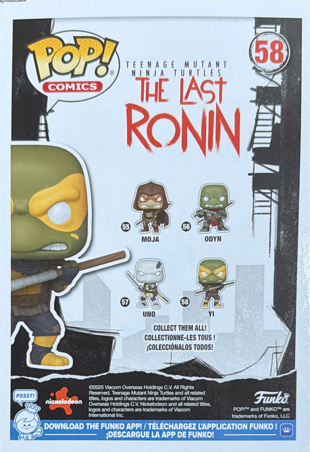 YI - Donatello - 58  - Teenage Mutant Ninja Turtles - The Last Ronin - Funko Pop Comics  vinyl figure collectible [Barcode 889698864800] - Main Image 2